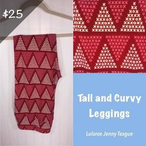 NWT LuLaRoe Vintage Valentine Leggings